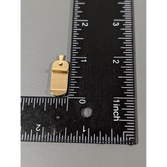 Keep Mini ID Pendant Gold Tone For Slide Charms NEW - Picture 5 of 5